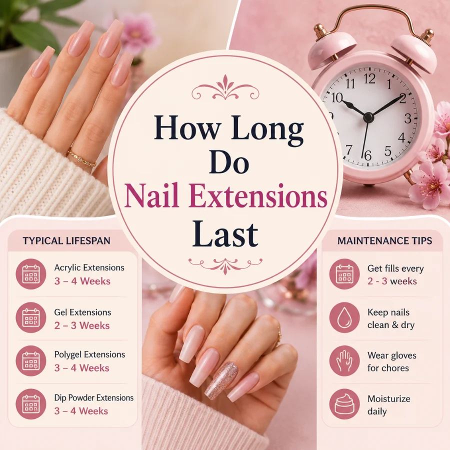 How Long Do Nail Extensions Last 2026 Salon Secrets
