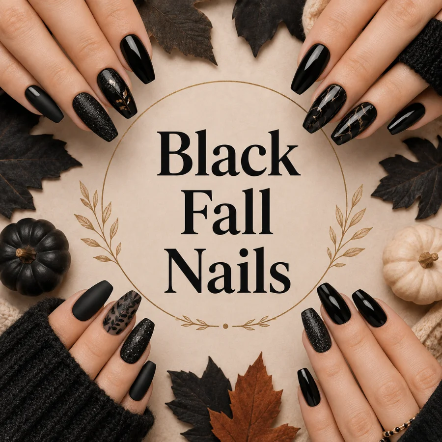 21 Stunning Black Fall Nails Ideas for 2026 You’ll Love
