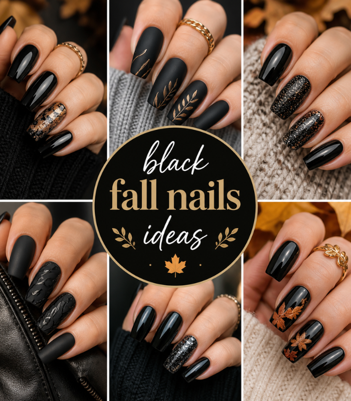 Black Fall Nails